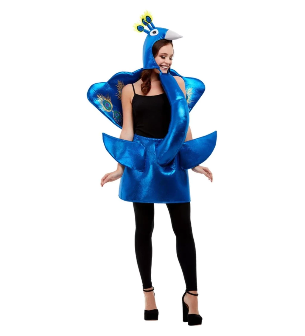 Dámský kostým Modrý páv deluxe