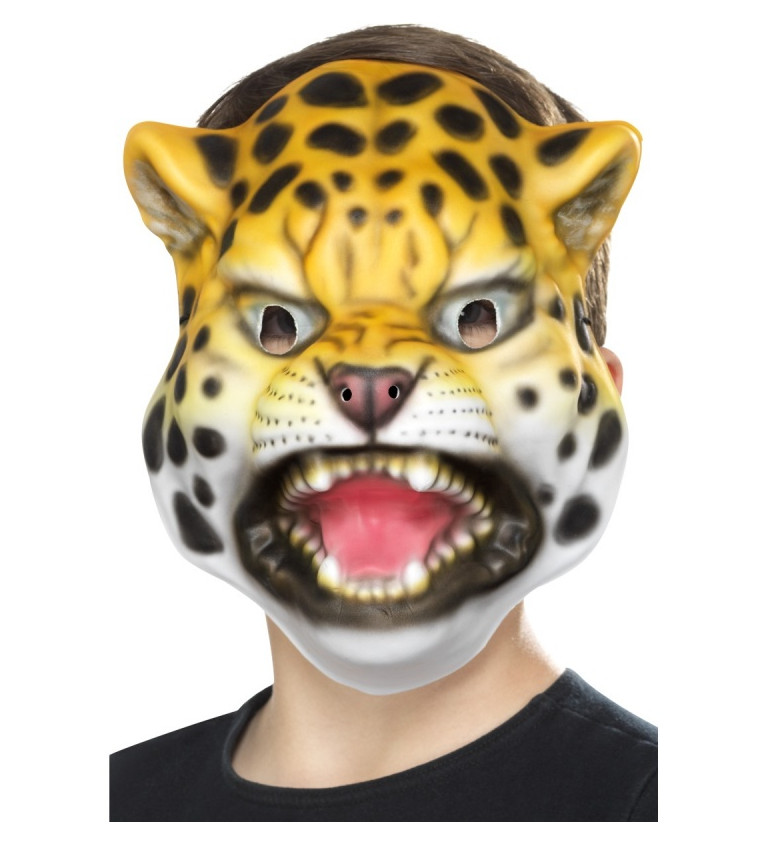 Gumová maska Leoparda