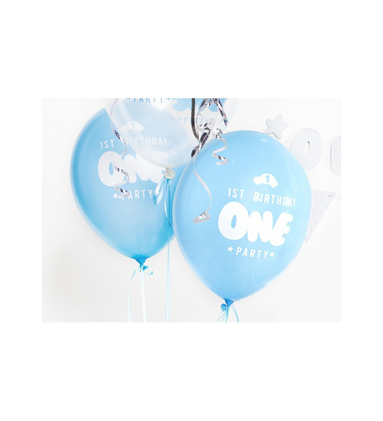 Latexové balónky 1.narozeniny - 6ks