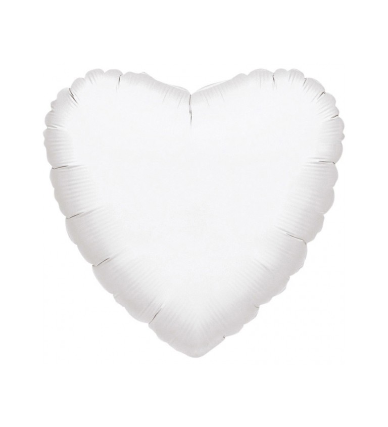 Bílý balónek - srdce