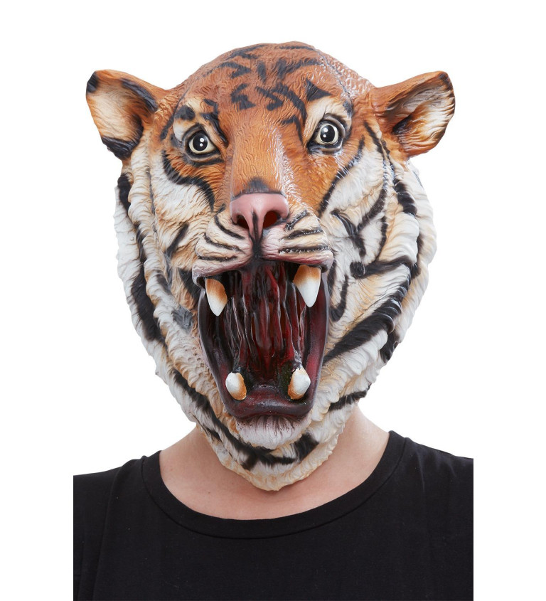 Tygří latexová maska